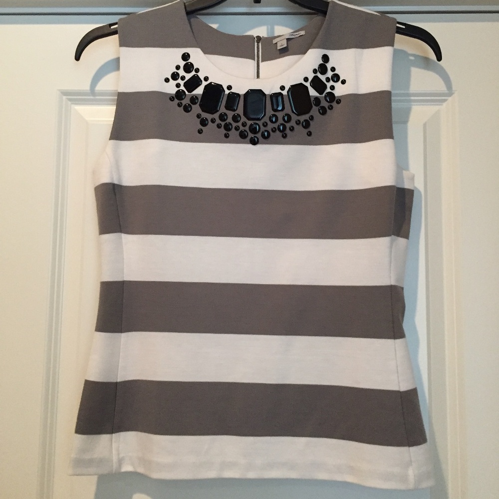 Halogen | Stripped Knit Top